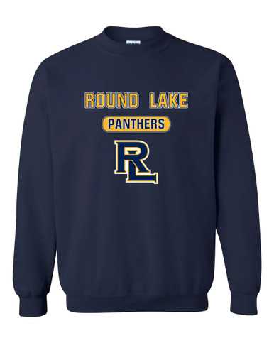 Round Lake Panthers RL Script Mascot #3 Men's Sweatshirt