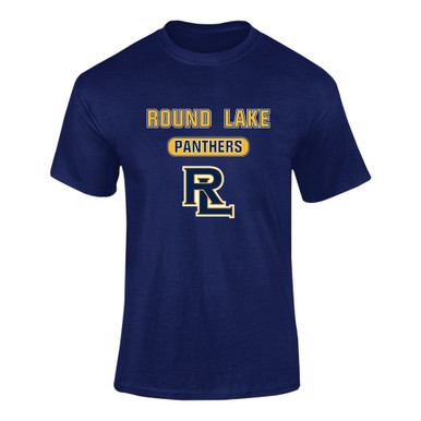 Round Lake Panthers RL Script Mascot #3 Men's SS T-Shirt