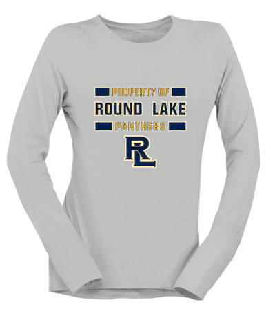 Round Lake Panthers RL Script Property Of Women's Premium LS T-Shirt