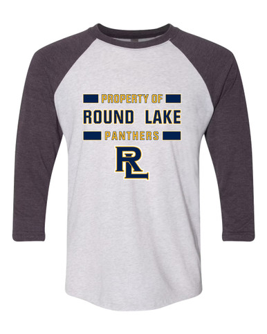 Round Lake Panthers RL Script Property Of Men's Baseball T-Shirt