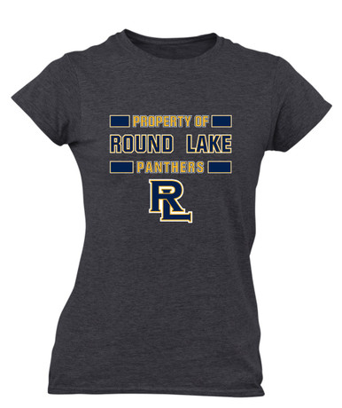 Round Lake Panthers RL Script Property Of Women's Premium SS T-Shirt