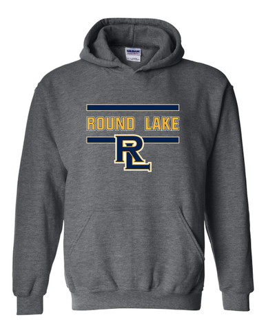 Round Lake Panthers RL Script Mascot #4 Men's Hoodie