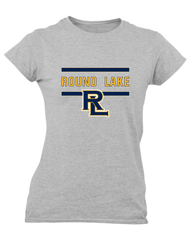 Round Lake Panthers RL Script Mascot #4 Women's Premium SS T-Shirt