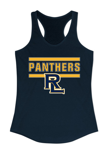 Round Lake Panthers RL Script Mascot #5 Women's Tank Top