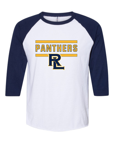 Round Lake Panthers RL Script Mascot #5 Women's Baseball T-Shirt
