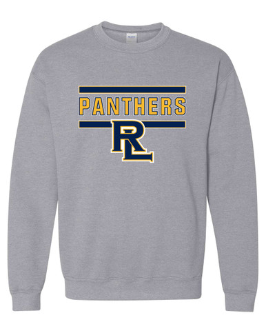 Round Lake Panthers RL Script Mascot #5 Men's Sweatshirt