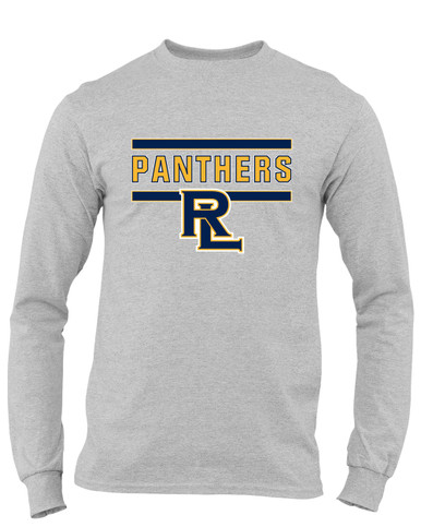 Round Lake Panthers RL Script Mascot #5 Men's LS T-Shirt