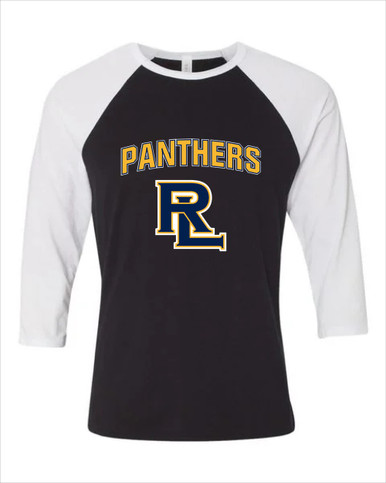 Round Lake Panthers RL Script Mascot #6 Women's Baseball T-Shirt