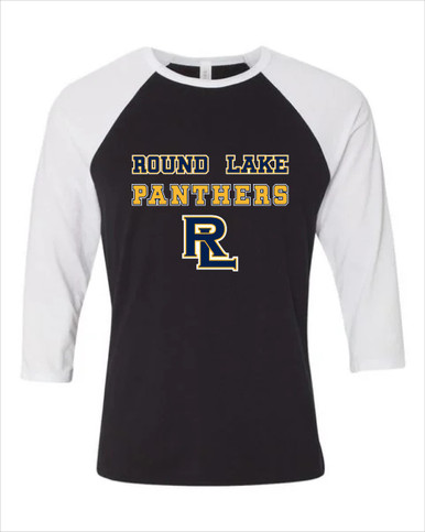 Round Lake Panthers RL Script Spirit Men's Baseball T-Shirt