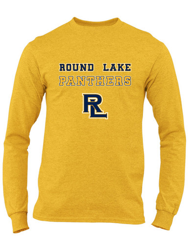 Round Lake Panthers RL Script Spirit Men's LS T-Shirt