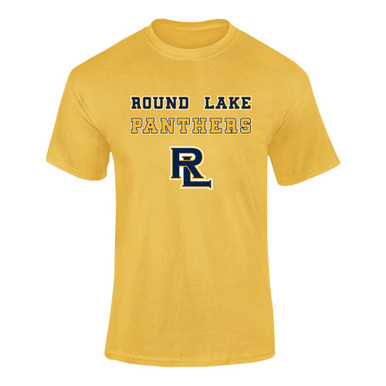 Round Lake Panthers RL Script Spirit Men's SS T-Shirt
