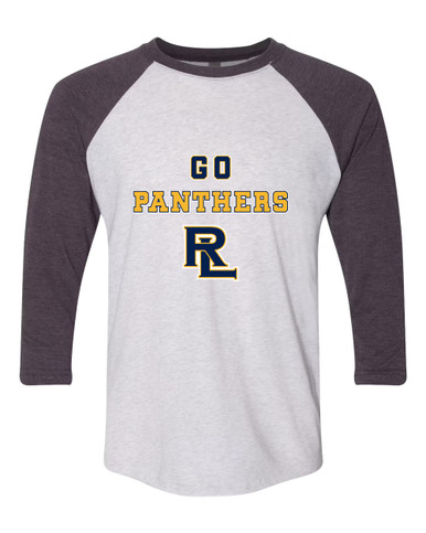 Round Lake Panthers RL Script Go Team Men's Baseball T-Shirt