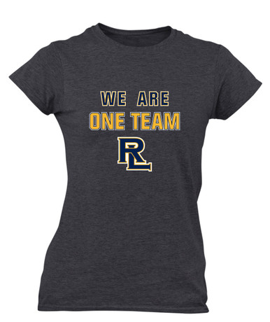Round Lake Panthers RL Script We Are One Team Women's Premium SS T-Shirt