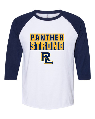 Round Lake Panthers RL Script Strong #1 Men's Baseball T-Shirt
