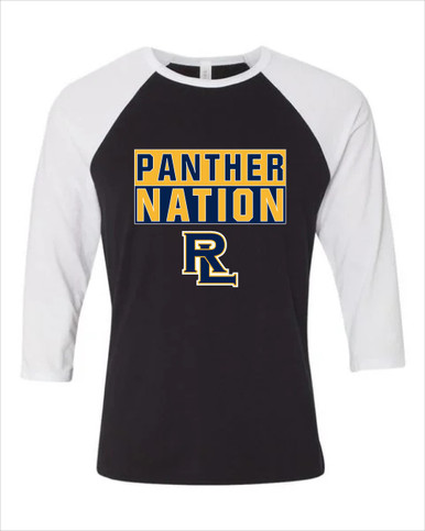 Round Lake Panthers RL Script Nation #1 Men's Baseball T-Shirt