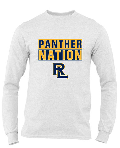 Round Lake Panthers RL Script Nation #1 Men's LS T-Shirt
