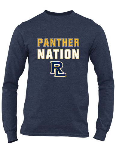 Round Lake Panthers RL Script Nation #2 Men's LS T-Shirt