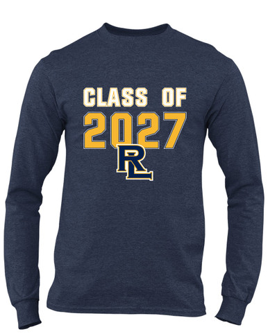 Round Lake Panthers RL Script Class of 2027 Men's Premium LS T-Shirt