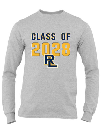Round Lake Panthers RL Script Class of 2028 Men's LS T-Shirt