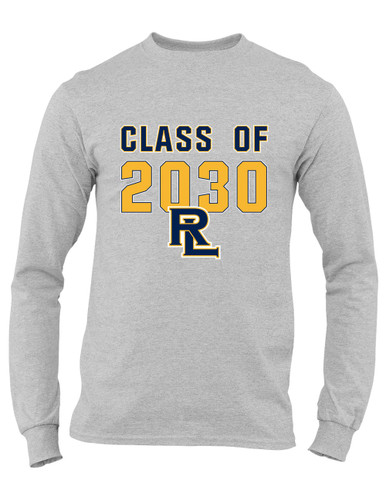 Round Lake Panthers RL Script Class of 2030 Men's Premium LS T-Shirt