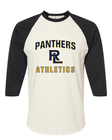 Round Lake Panthers RL Script Athletics Men's Baseball T-Shirt
