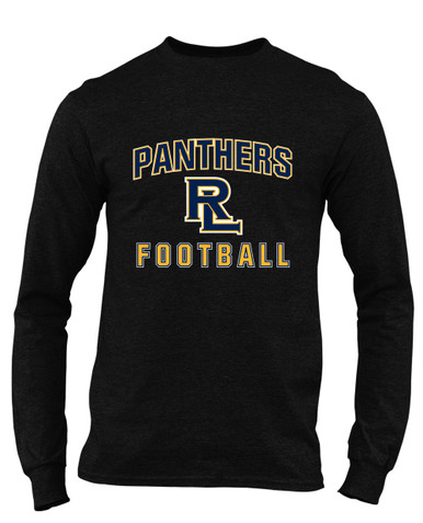 Round Lake Panthers RL Script Football #1 Men's LS T-Shirt