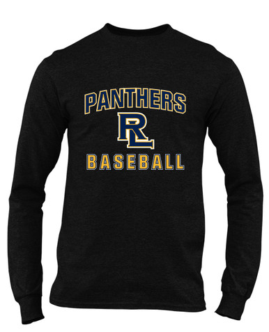 Round Lake Panthers RL Script Baseball #1 Men's Premium LS T-Shirt