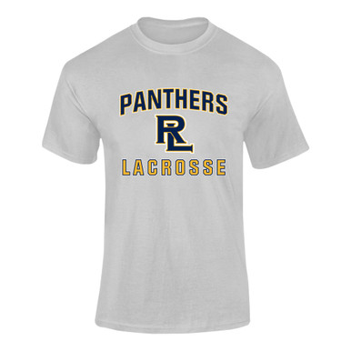 Round Lake Panthers RL Script Lacrosse Men's SS T-Shirt