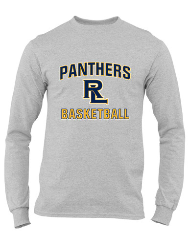 Round Lake Panthers RL Script Basketball #1 Men's Premium LS T-Shirt