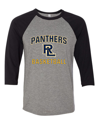 Round Lake Panthers RL Script Basketball #1 Men's Baseball T-Shirt