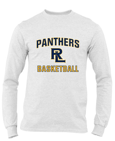Round Lake Panthers RL Script Basketball #1 Men's LS T-Shirt