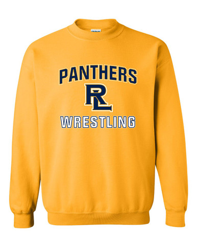 Round Lake Panthers RL Script Wrestling Men's Sweatshirt
