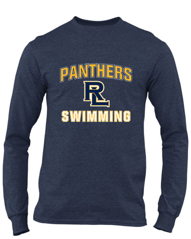 Round Lake Panthers RL Script Swimming Men's Premium LS T-Shirt