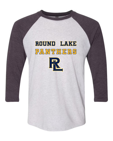 Round Lake Panthers RL Script Spirit Women's Baseball T-Shirt