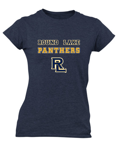 Round Lake Panthers RL Script Spirit Women's SS T-Shirt