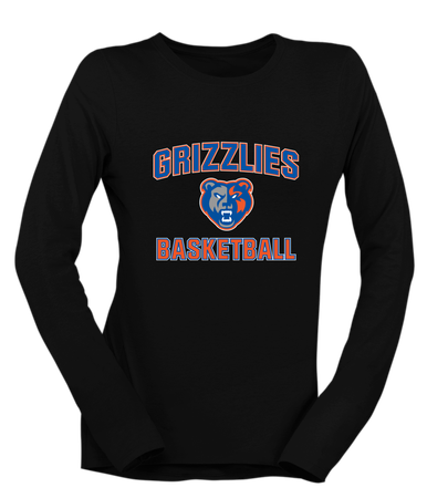 Grand Oaks Grizzlies Basketball #1 Women's Premium LS T-Shirt