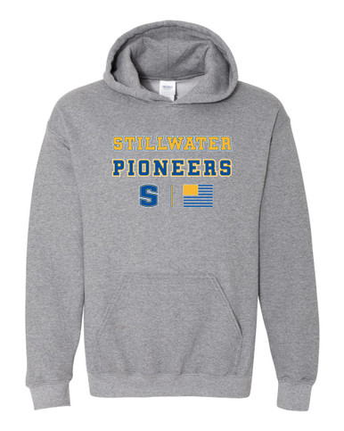 Stillwater Pioneers Spirit Flag Men's Hoodie
