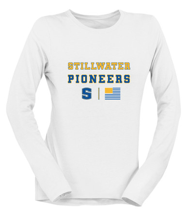 Stillwater Pioneers Spirit Flag Women's Premium LS T-Shirt