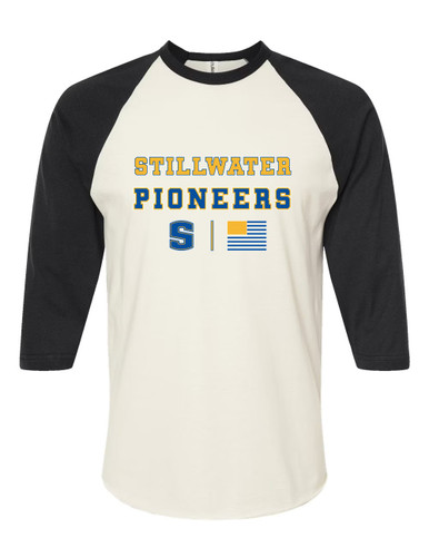 Stillwater Pioneers Spirit Flag Women's Baseball T-Shirt
