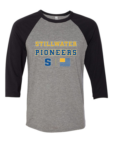 Stillwater Pioneers Spirit Flag Men's Baseball T-Shirt