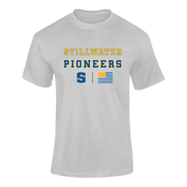 Stillwater Pioneers Spirit Flag Men's SS T-Shirt