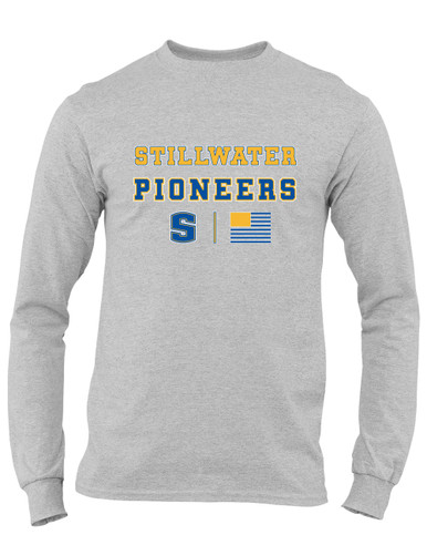 Stillwater Pioneers Spirit Flag Men's LS T-Shirt