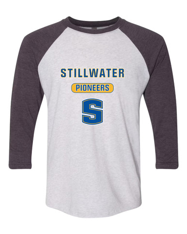 Stillwater Pioneers Mascot #3 Women's Baseball T-Shirt