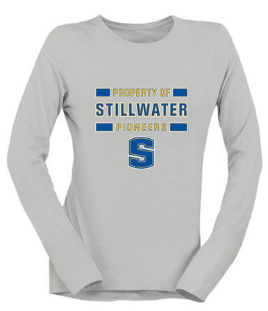 Stillwater Pioneers Property Of Women's Premium LS T-Shirt