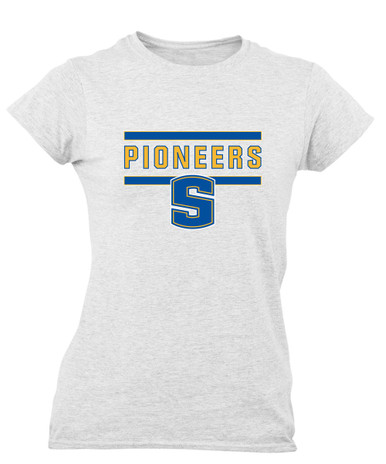 Stillwater Pioneers Mascot #5 Women's SS T-Shirt