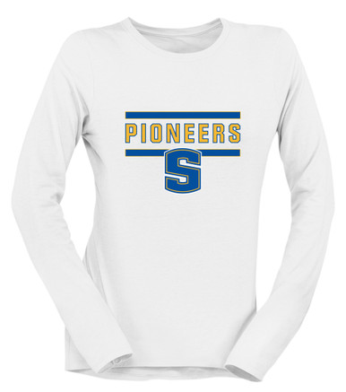 Stillwater Pioneers Mascot #5 Women's LS T-Shirt