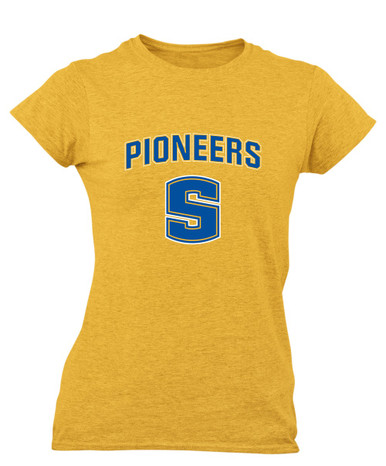 Stillwater Pioneers Mascot #6 Women's SS T-Shirt