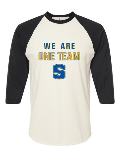 Stillwater Pioneers We Are One Team Women's Baseball T-Shirt