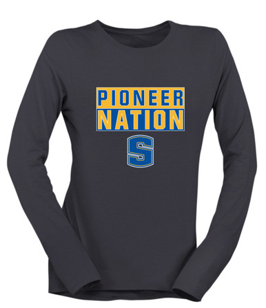 Stillwater Pioneers Nation #1 Women's Premium LS T-Shirt