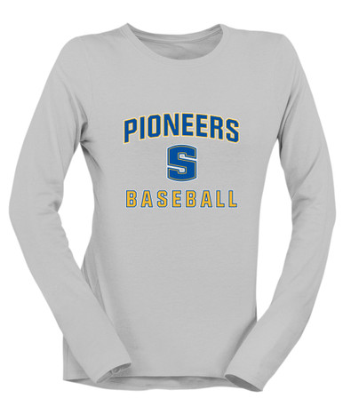Stillwater Pioneers Baseball #1 Women's LS T-Shirt